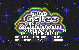 The Gates of Zendocon Title Screen